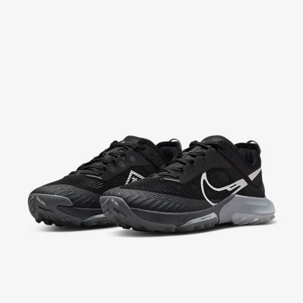 Nike Air Zoom Terra Kiger 8 Trail Laufschuhe Herren Schwarz Dunkelgrau Platin | NK052RVB