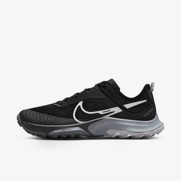 Nike Air Zoom Terra Kiger 8 Trail Laufschuhe Herren Schwarz Dunkelgrau Platin | NK052RVB