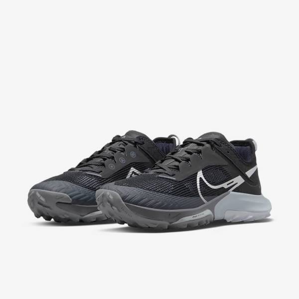 Nike Air Zoom Terra Kiger 8 Trail Laufschuhe Damen Schwarz Dunkelgrau Platin | NK278IHE