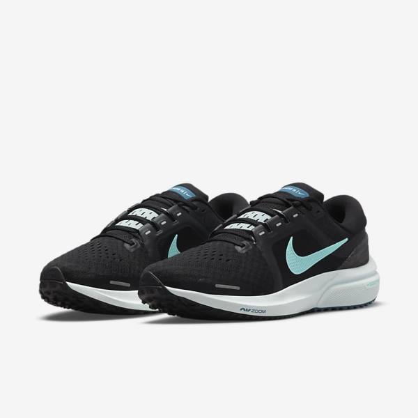 Nike Air Zoom Vomero 16 Straßen Laufschuhe Damen Schwarz Helltürkis Grün | NK241NGU