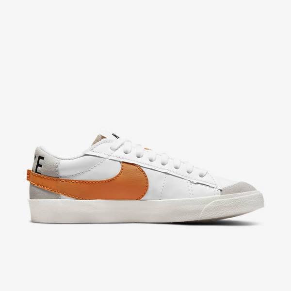 Nike Blazer Low 77 Jumbo Sneakers Herren Weiß Grau Orange | NK621TXO