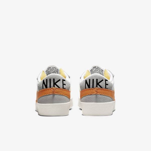 Nike Blazer Low 77 Jumbo Sneakers Herren Weiß Grau Orange | NK621TXO