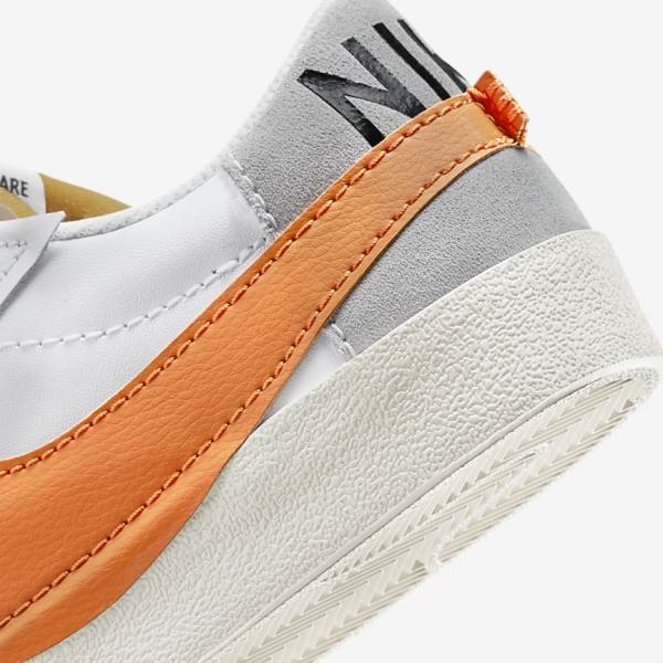 Nike Blazer Low 77 Jumbo Sneakers Herren Weiß Grau Orange | NK621TXO