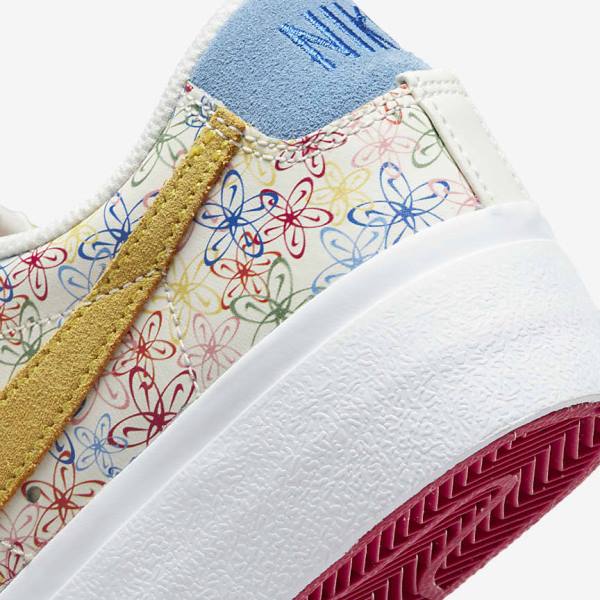 Nike Blazer Low Plattform Sneakers Damen Königsblau Blau | NK073DQK