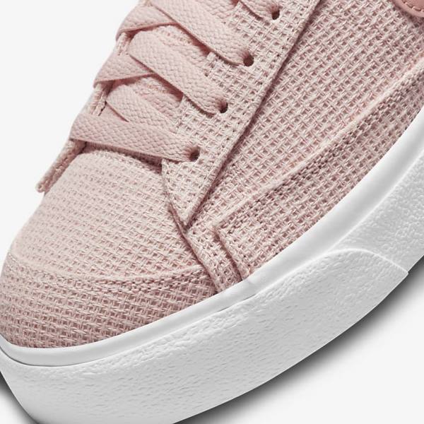 Nike Blazer Low Plattform Sneakers Damen Rosa Weiß Rosa Rosa | NK931XEI