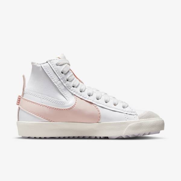 Nike Blazer Mid 77 Jumbo Sneakers Damen Weiß Rosa | NK192YDU