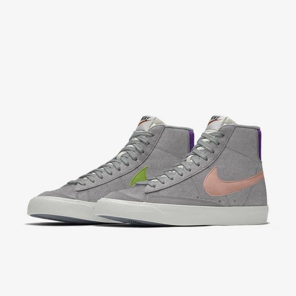 Nike Blazer Mid By You Custom Sneakers Herren Mehrfarbig | NK186KBA