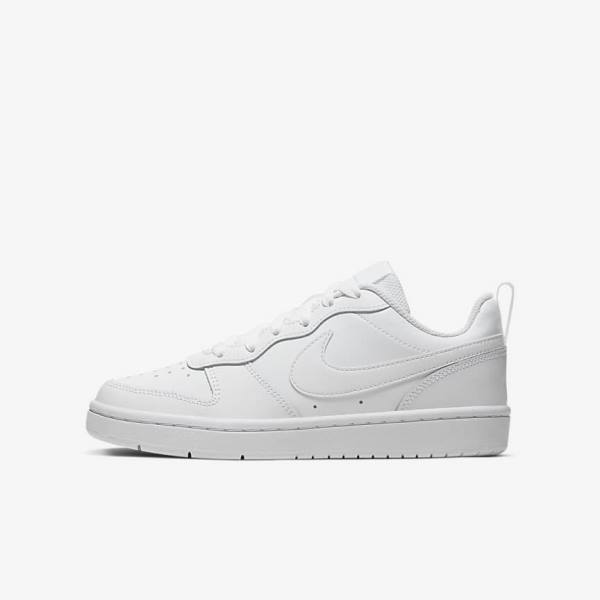 Nike Court Borough Low 2 Older Sneakers Kinder Weiß | NK758JGO