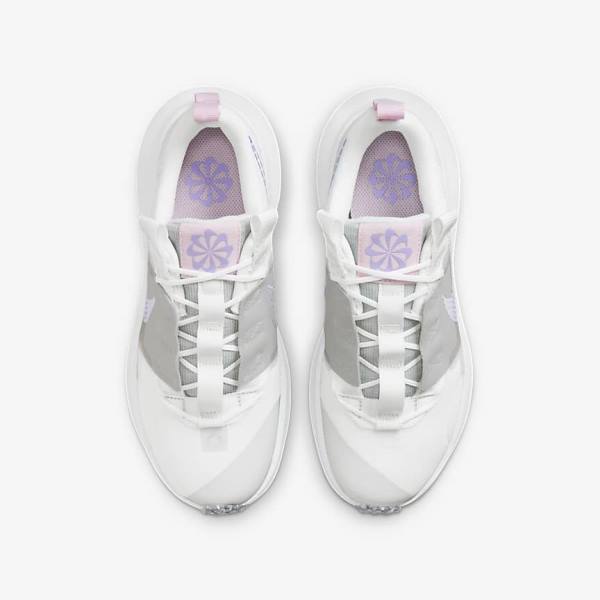 Nike Crater Impact Older Sneakers Kinder Weiß Grau Rosa Lila | NK487ANW