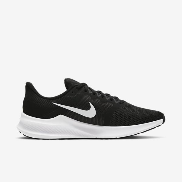 Nike Downshifter 11 Straßen Laufschuhe Damen Schwarz Dunkelgrau Weiß | NK390TMX