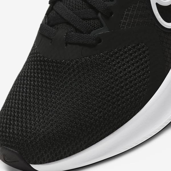 Nike Downshifter 11 Straßen Laufschuhe Damen Schwarz Dunkelgrau Weiß | NK390TMX