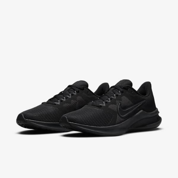 Nike Downshifter 11 Straßen Laufschuhe Damen Schwarz Grau Dunkelgrau | NK513IAT