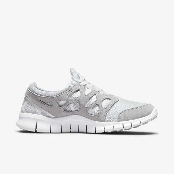 Nike Free Run 2 Sneakers Herren Grau Weiß Platin | NK148SEA