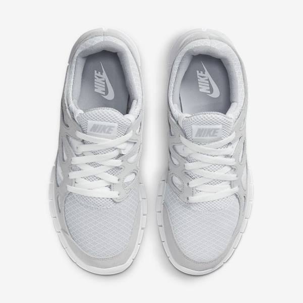 Nike Free Run 2 Sneakers Herren Grau Weiß Platin | NK148SEA