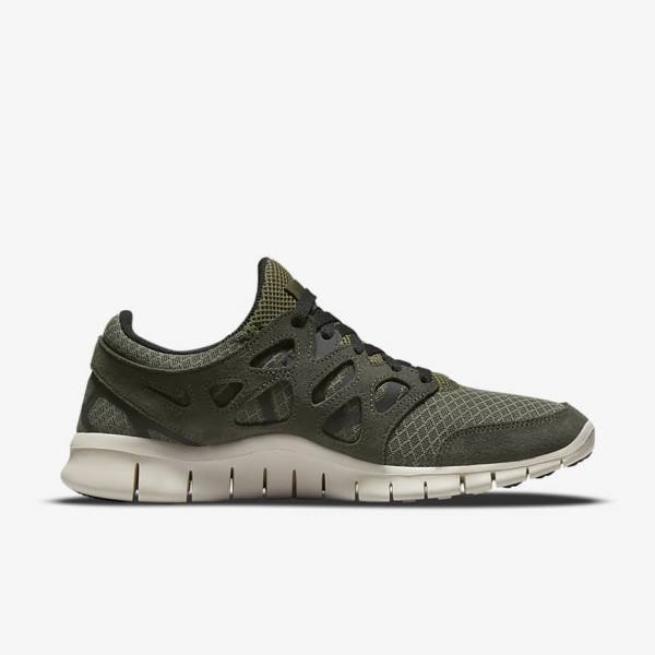 Nike Free Run 2 Sneakers Herren Olivgrün Schwarz | NK471PFI