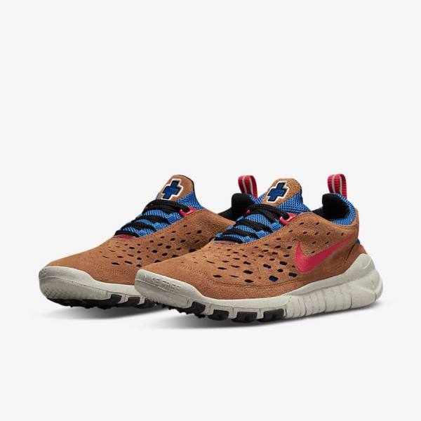 Nike Free Run Trail Sneakers Herren Blau Hellweiß Rot | NK471JTE