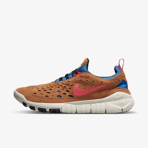 Nike Free Run Trail Sneakers Herren Blau Hellweiß Rot | NK471JTE