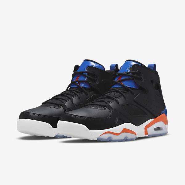 Nike Jordan Flight Club 91 Jordan Schuhe Herren Schwarz Königsblau Weiß Orange | NK523KDJ