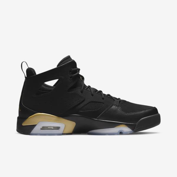 Nike Jordan Flight Club 91 Jordan Schuhe Herren Schwarz Metal Gold | NK609KNV