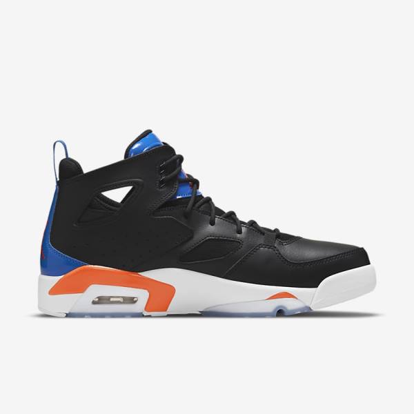 Nike Jordan Flight Club 91 Sneakers Herren Schwarz Königsblau Weiß Orange | NK548BMR