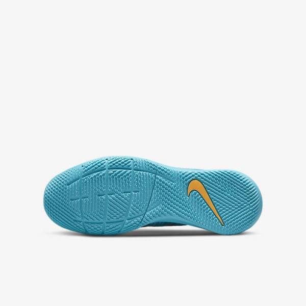 Nike Jr. Mercurial Vapor 14 Academy IC Older Indoor Court Fußballschuhe Kinder Blau Orange | NK876KCT