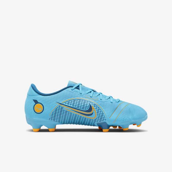 Nike Jr. Mercurial Vapor 14 Academy MG Older Multi-Ground Fußballschuhe Kinder Blau Orange | NK593WMH