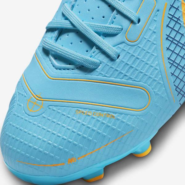 Nike Jr. Mercurial Vapor 14 Academy MG Older Multi-Ground Fußballschuhe Kinder Blau Orange | NK593WMH