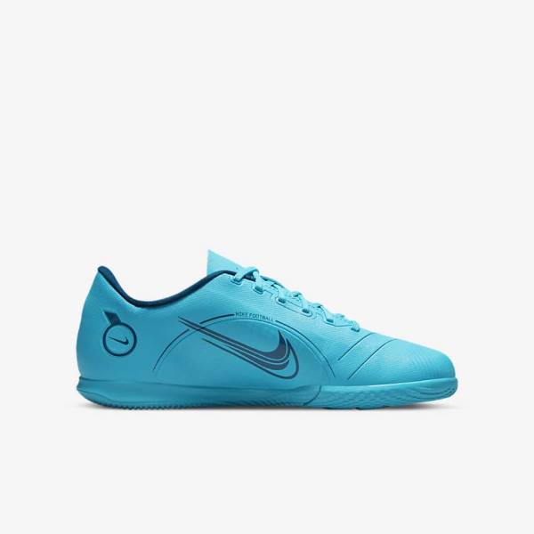 Nike Jr. Mercurial Vapor 14 Club IC Older Indoor Court Fußballschuhe Kinder Blau Orange | NK321GPT