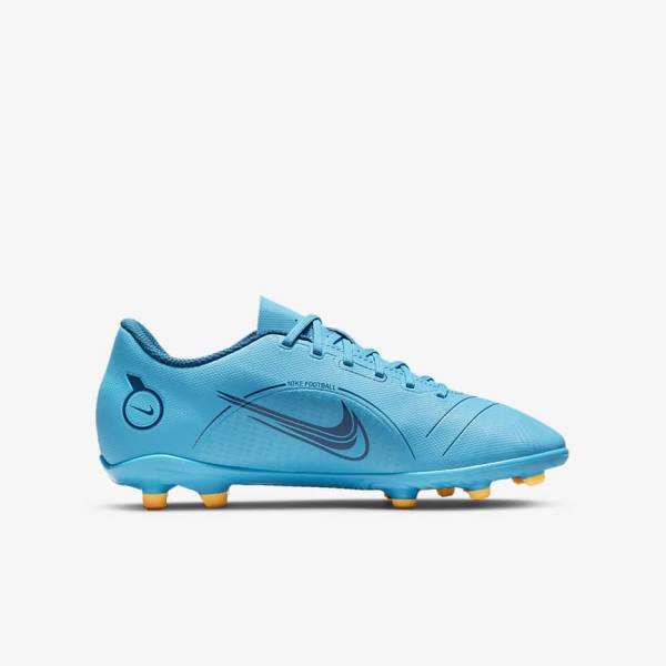 Nike Jr. Mercurial Vapor 14 Club MG Older Multi-Ground Fußballschuhe Kinder Blau Orange | NK760SWO