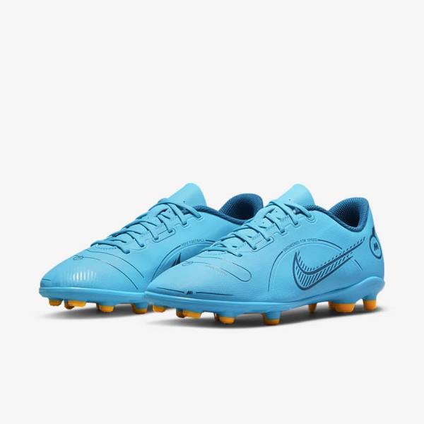 Nike Jr. Mercurial Vapor 14 Club MG Older Multi-Ground Fußballschuhe Kinder Blau Orange | NK760SWO