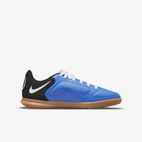 Nike Jr. Tiempo Legend 9 Club IC Older Indoor-Court Fußballschuhe Kinder Hellblau Hellgrün Braun Schwarz | NK175ZHA