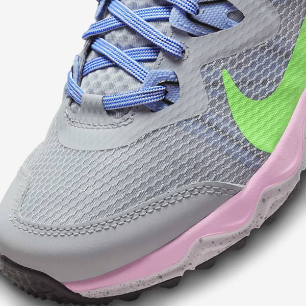 Nike Juniper Trail Trail Laufschuhe Damen Grau Hellblau Rosa Grün | NK729LSW