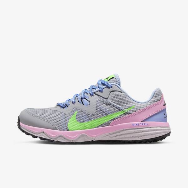 Nike Juniper Trail Trail Laufschuhe Damen Grau Hellblau Rosa Grün | NK729LSW