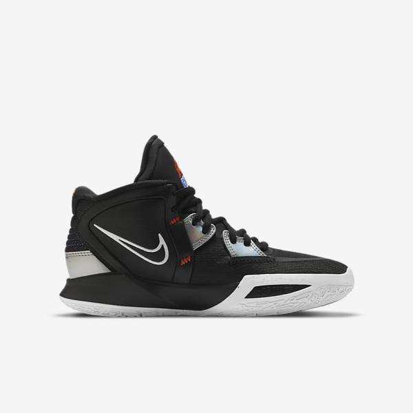 Nike Kyrie Infinity Older Basketballschuhe Kinder Schwarz Weiß Orange Mehrfarbig | NK342HFO