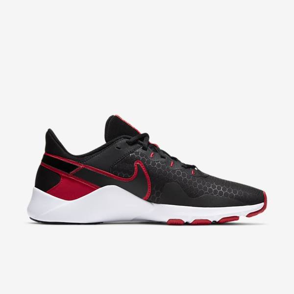 Nike Legend Essential 2 Sportschuhe Herren Schwarz Rot Weiß | NK674YEP