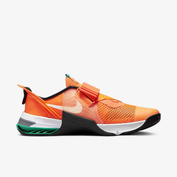 Nike Metcon 7 FlyEase Sportschuhe Damen Orange Dunkelgrau Türkis Weiß | NK109MXB