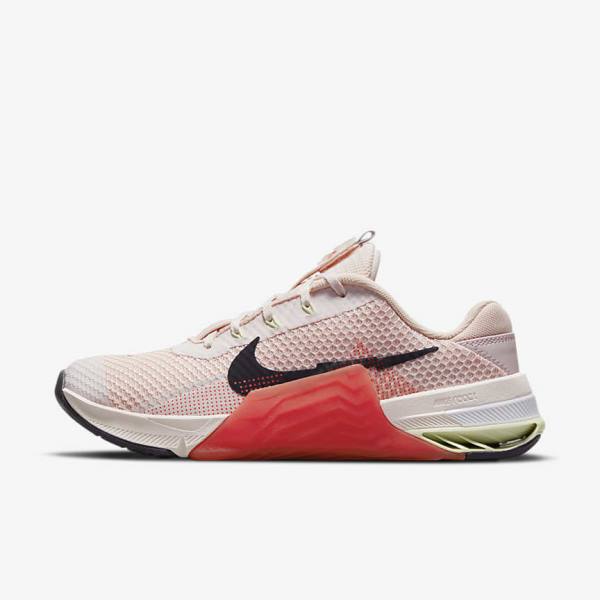 Nike Metcon 7 Sportschuhe Damen Hellrosa Hellgrün Lila | NK780MKG