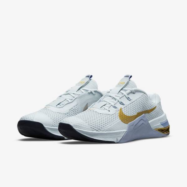 Nike Metcon 7 Sportschuhe Damen Platin Metal Gold | NK271WQK