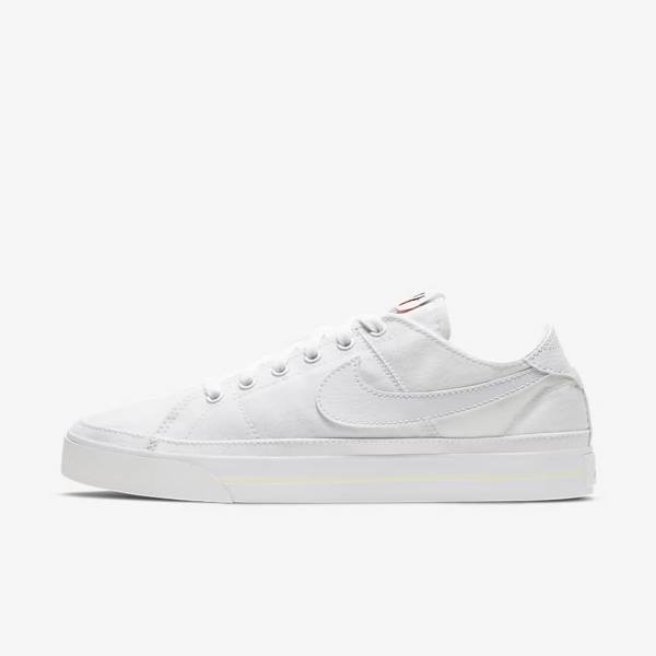 Nike NikeCourt Legacy Canvas Sneakers Damen Weiß | NK072BOE