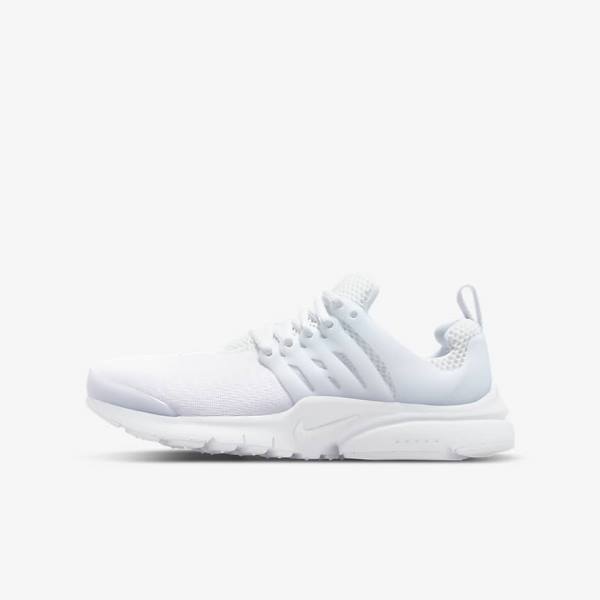 Nike Presto Older Sneakers Kinder Weiß Platin Weiß | NK185RVJ