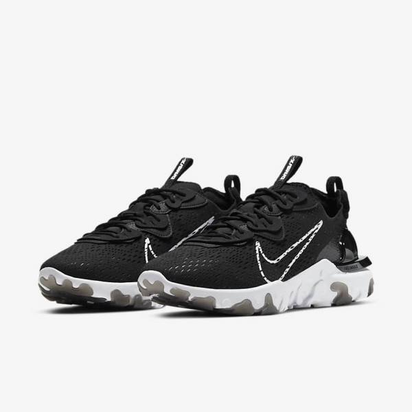 Nike React Vision Sneakers Herren Schwarz Weiß | NK136OSE