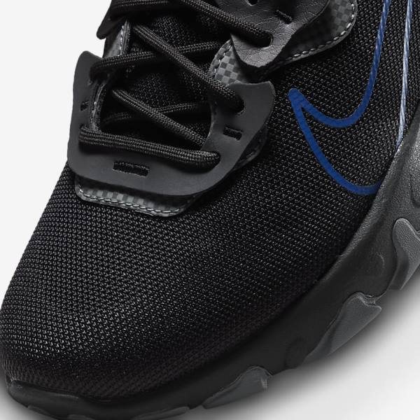 Nike React Vision Sneakers Herren Schwarz Dunkelgrau Königsblau | NK261LID