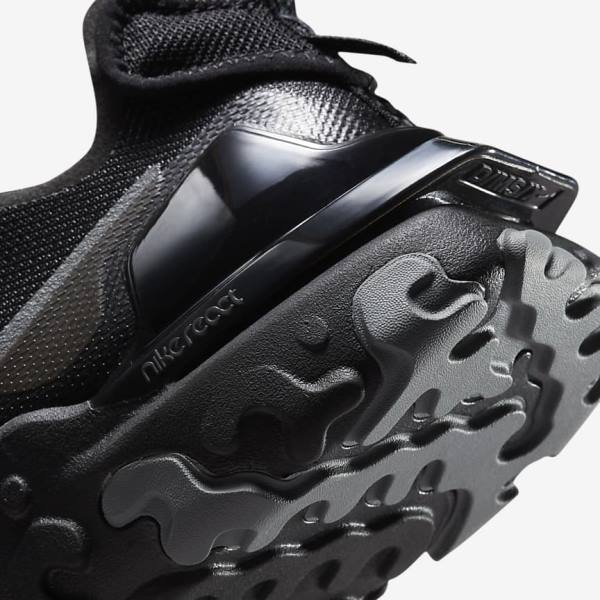 Nike React Vision Sneakers Herren Schwarz Dunkelgrau Königsblau | NK261LID