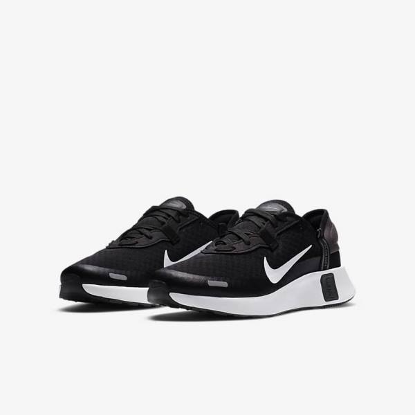 Nike Reposto Older Sportschuhe Kinder Schwarz Dunkelgrau Weiß | NK956PMB