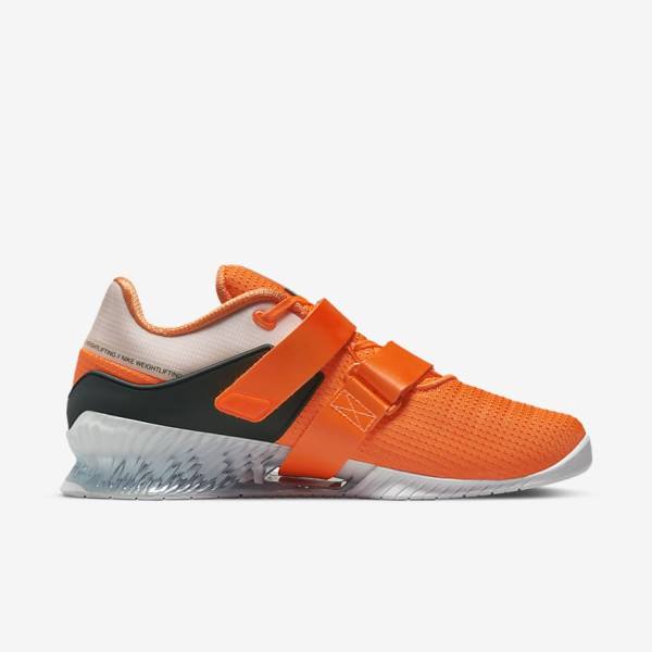 Nike Romaleos 4 Sportschuhe Damen Orange Weiß Schwarz | NK270AHC