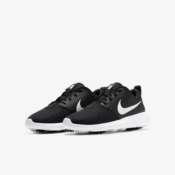 Nike Roshe G Jr. Golfschuhe Kinder Schwarz Weiß Metal Weiß | NK350VIN