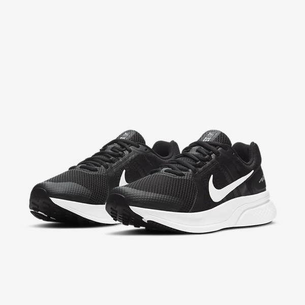 Nike Run Swift 2 Straßen Laufschuhe Herren Schwarz Dunkelgrau Weiß | NK315JNS