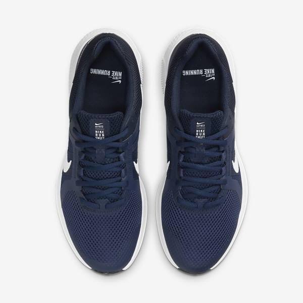 Nike Run Swift 2 Straßen Laufschuhe Herren Navy Schwarz Weiß | NK375XWQ