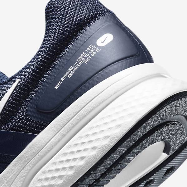 Nike Run Swift 2 Straßen Laufschuhe Herren Navy Schwarz Weiß | NK375XWQ