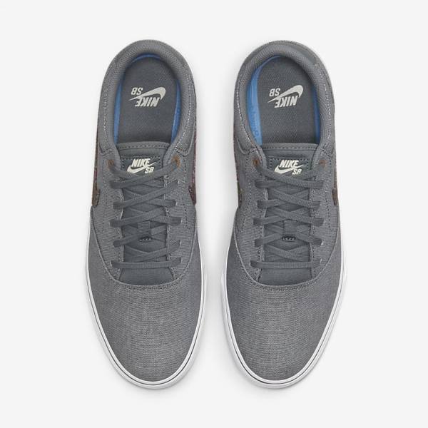 Nike SB Chron 2 Canvas Premium Skate Shoes Damen Grau Weiß | NK451JLP